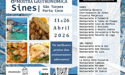 Sines promove sabores do mar e do campo em Mostra Gastronómica com 19 restaurantes