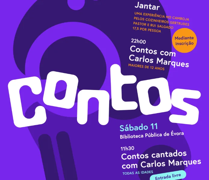 Évora recebe ciclo de “Contos” com sabores do Camboja e narração de Carlos Marques