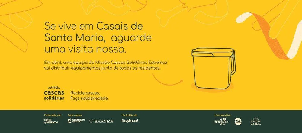 Casais de Santa Maria recebe equipamentos de recolha de biorresíduos em abril