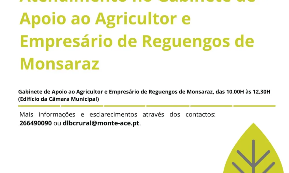 Reguengos de Monsaraz recebe atendimento descentralizado de apoio ao agricultor e empresário