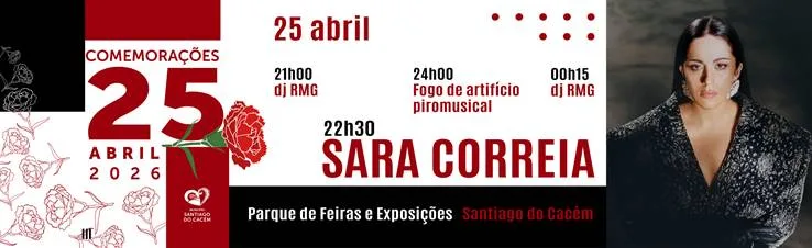 Sara Correia protagoniza celebrações do 25 de Abril em Santiago do Cacém
