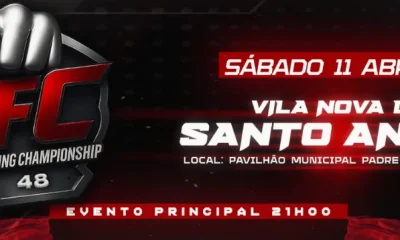Pavilhão Municipal de Vila Nova de Santo André recebe combates da liga DFC 42 Kickboxing