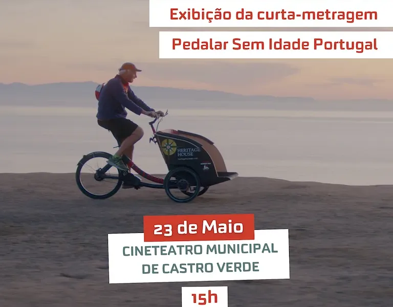 Cineteatro de Castro Verde exibe curta-metragem “Pedalar Sem Idade Portugal”