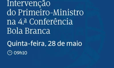 Assista à transmissão em direto da intervenção do Primeiro-Ministro na 4.ª Confe…