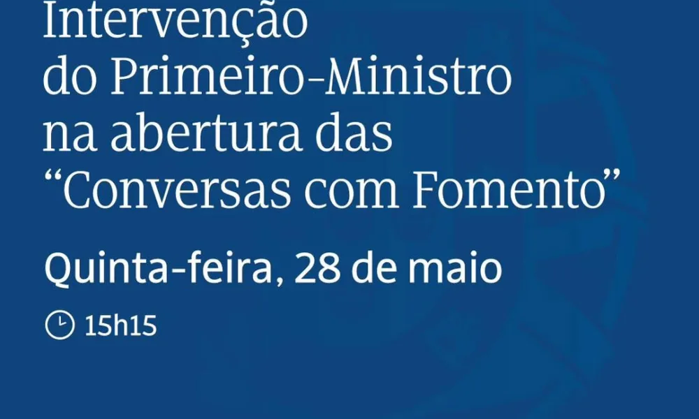Assista à transmissão em direto da intervenção do Primeiro-Ministro na abertura …