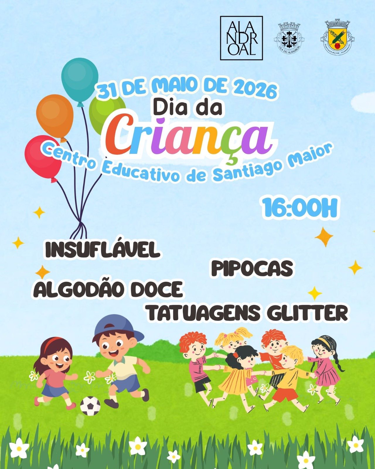 Comemorações do Dia Internacional da Criança por todo o Concelho 

 31 de maio -…