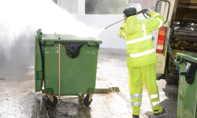 Autarquia volta a promover campanha de lavagem e desinfeção de contentores no Concelho – Câmara Municipal de Santiago do Cacém
