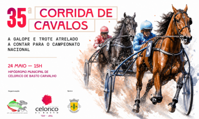 35.ª Corrida de Cavalos de Celorico de Basto realiza-se a 24 de maio no Hipódromo Municipal de Carvalho