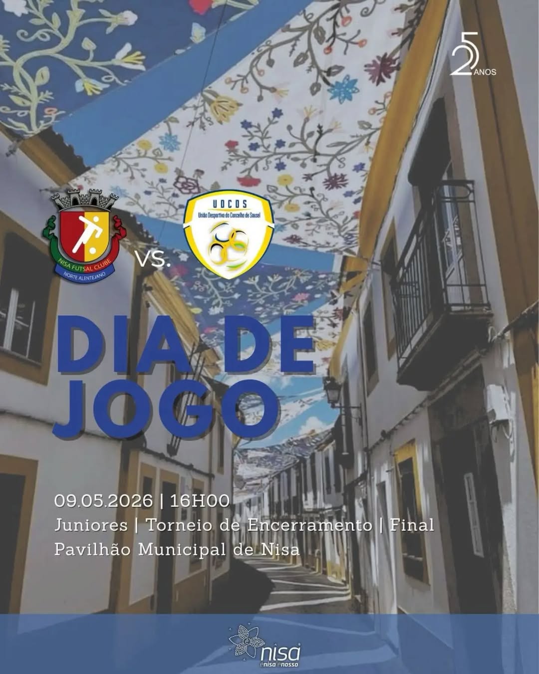 𝑴𝒖𝒏𝒊𝒄𝒊́𝒑𝒊𝒐 𝒅𝒆 𝑵𝒊𝒔𝒂 𝒂𝒑𝒐𝒊𝒂! 

 Futsal Juniores | Final do Torneio de Encerramento …