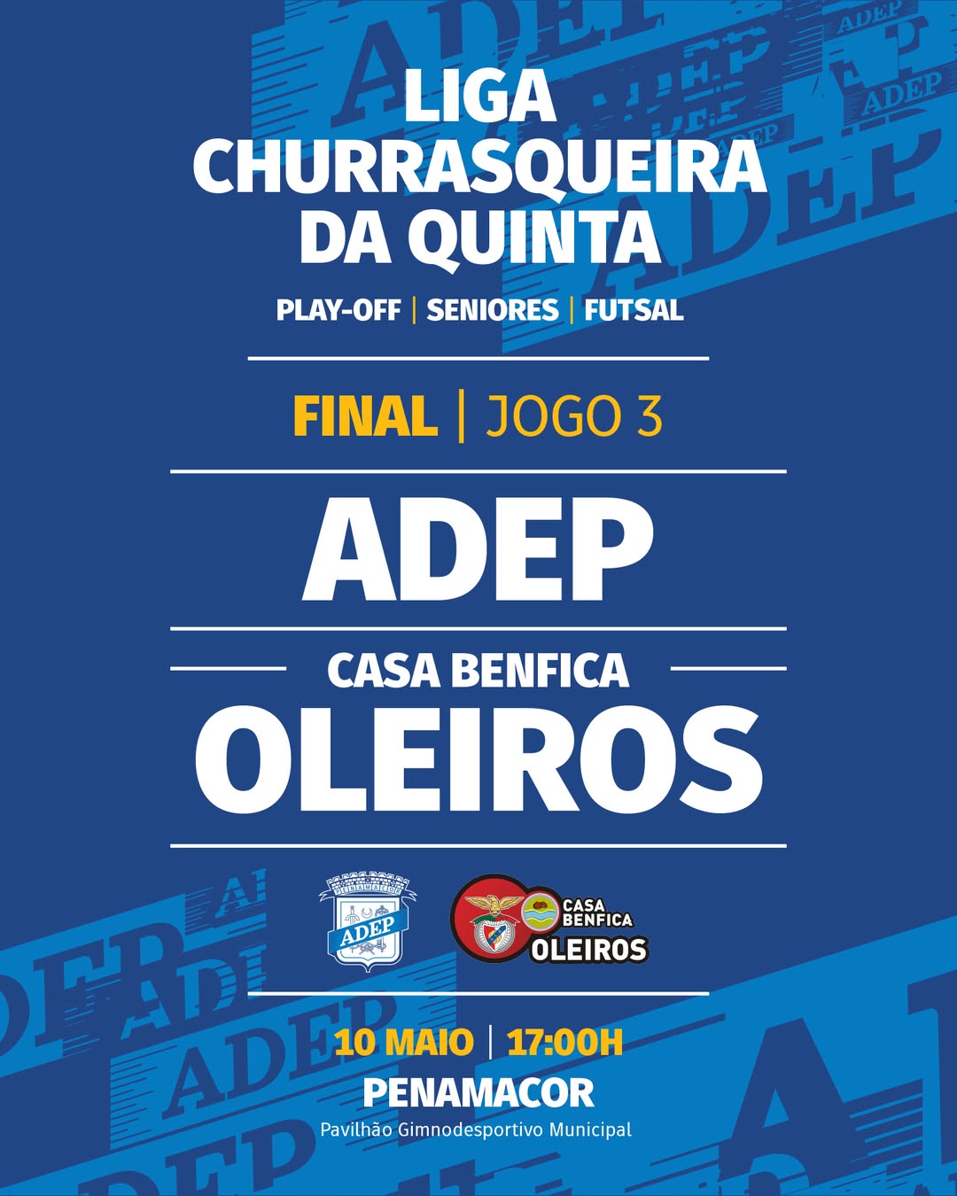 ADEP disputa a final do play-off da Liga Churrasqueira da Quinta

A equipa sénio…