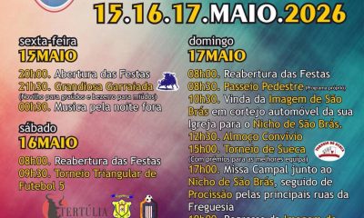 Festas em Honra de São Brás dos Matos 
15, 16 e 17 de maio 

Mina do Bugalho 

#…