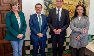 O Presidente da Câmara Municipal de Évora, Carlos Zorrinho, a vereadora Carmen C…