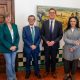 O Presidente da Câmara Municipal de Évora, Carlos Zorrinho, a vereadora Carmen C…