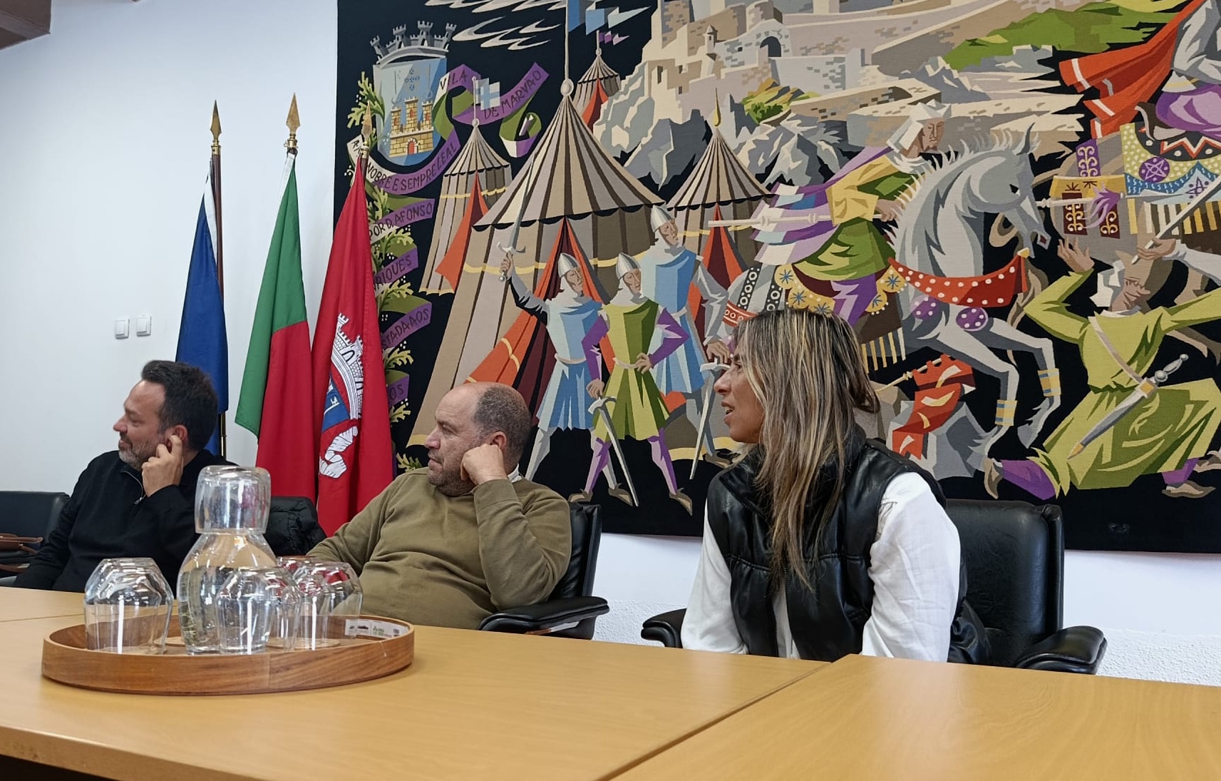 A vice-ministra de Turismo do Uruguai, Ana Claudia Caram, foi recebida pelo pre…