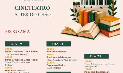 𝑭𝒆𝒊𝒓𝒂 𝒅𝒐 𝑳𝒊𝒗𝒓𝒐 𝟐𝟎𝟐𝟔
  de 19 a 23 de Maio 

 Programa Completa
Cineteatro de Alt…