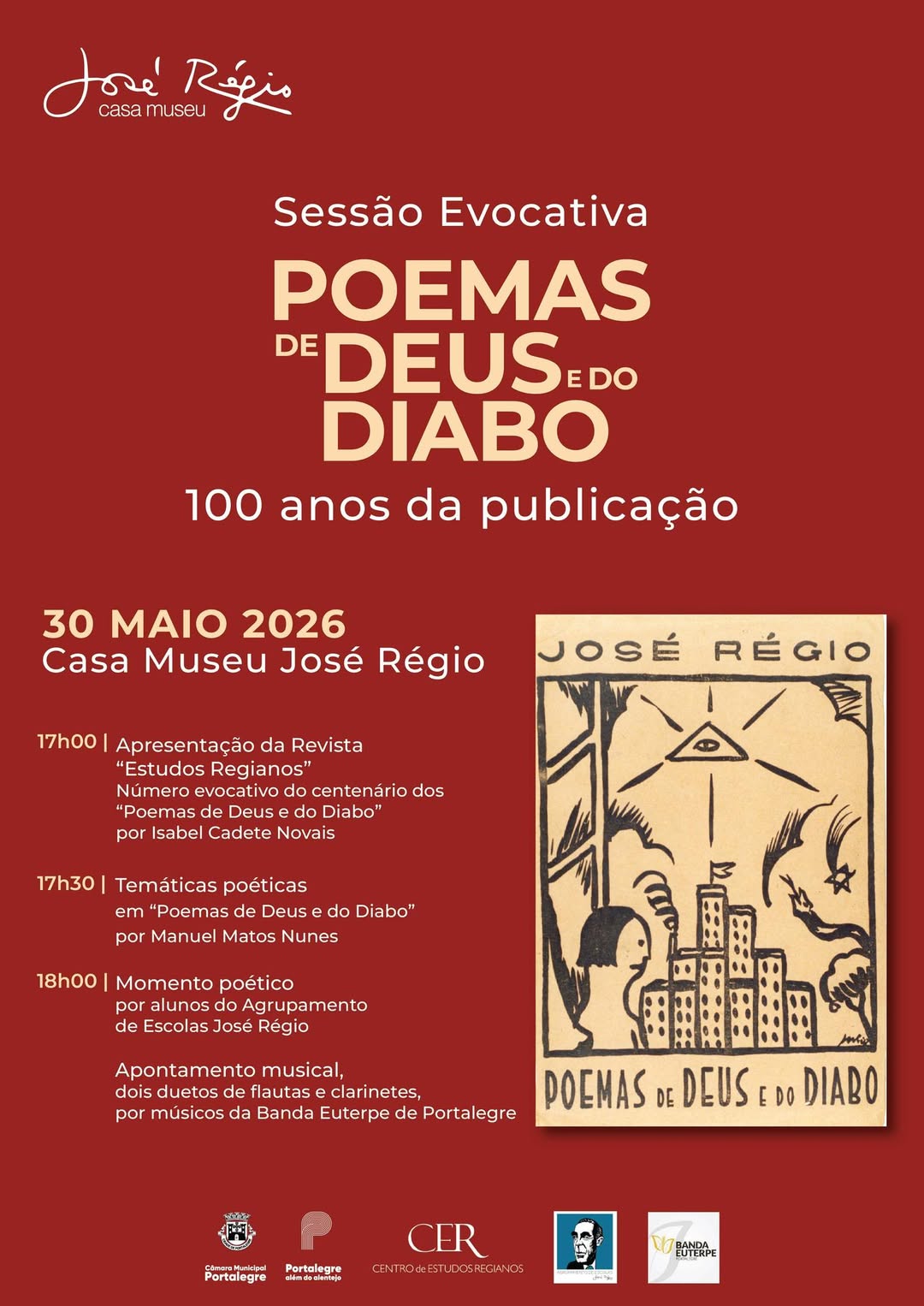 Sessão Evocativa dos 100 anos de publicação dos “Poemas de Deus e do Diabo”, de …