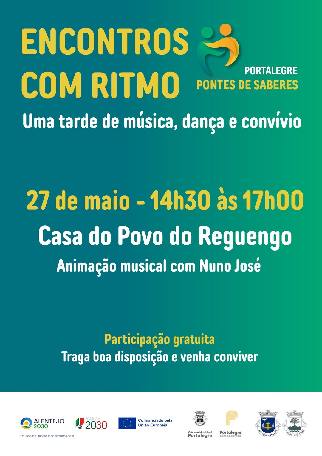 Encontros com Ritmo chegam ao Reguengo!

O Município de Portalegre, no âmbito d…