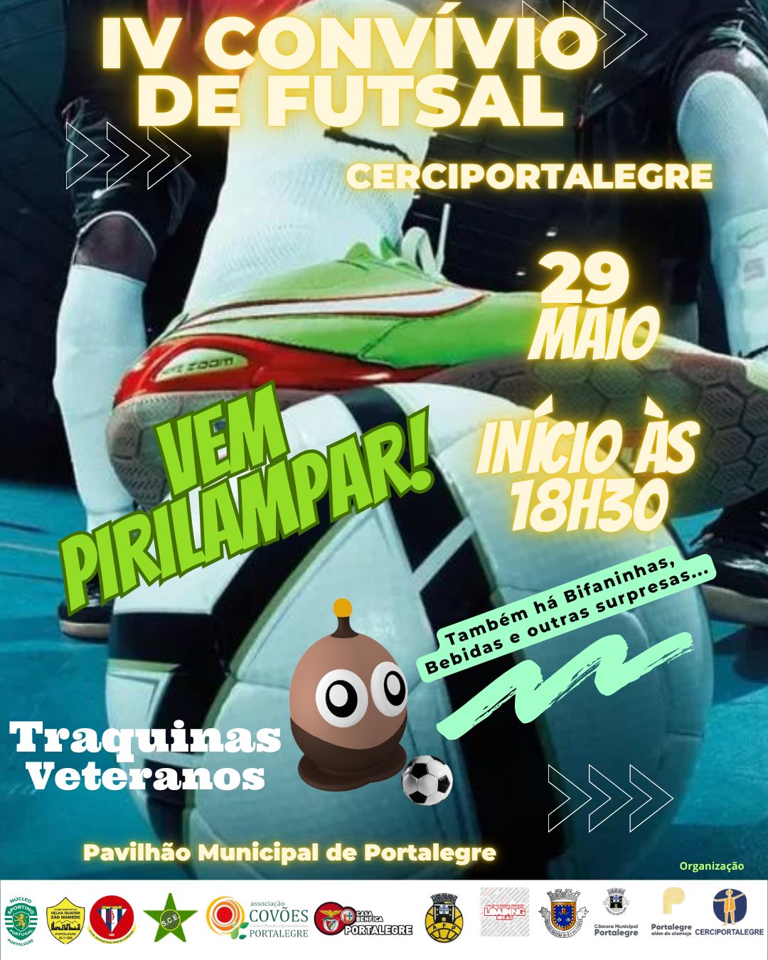 DIVULGAÇÃO DE ATIVIDADES A DECORRER NO CONCELHO
Com o apoio do Município de Por…