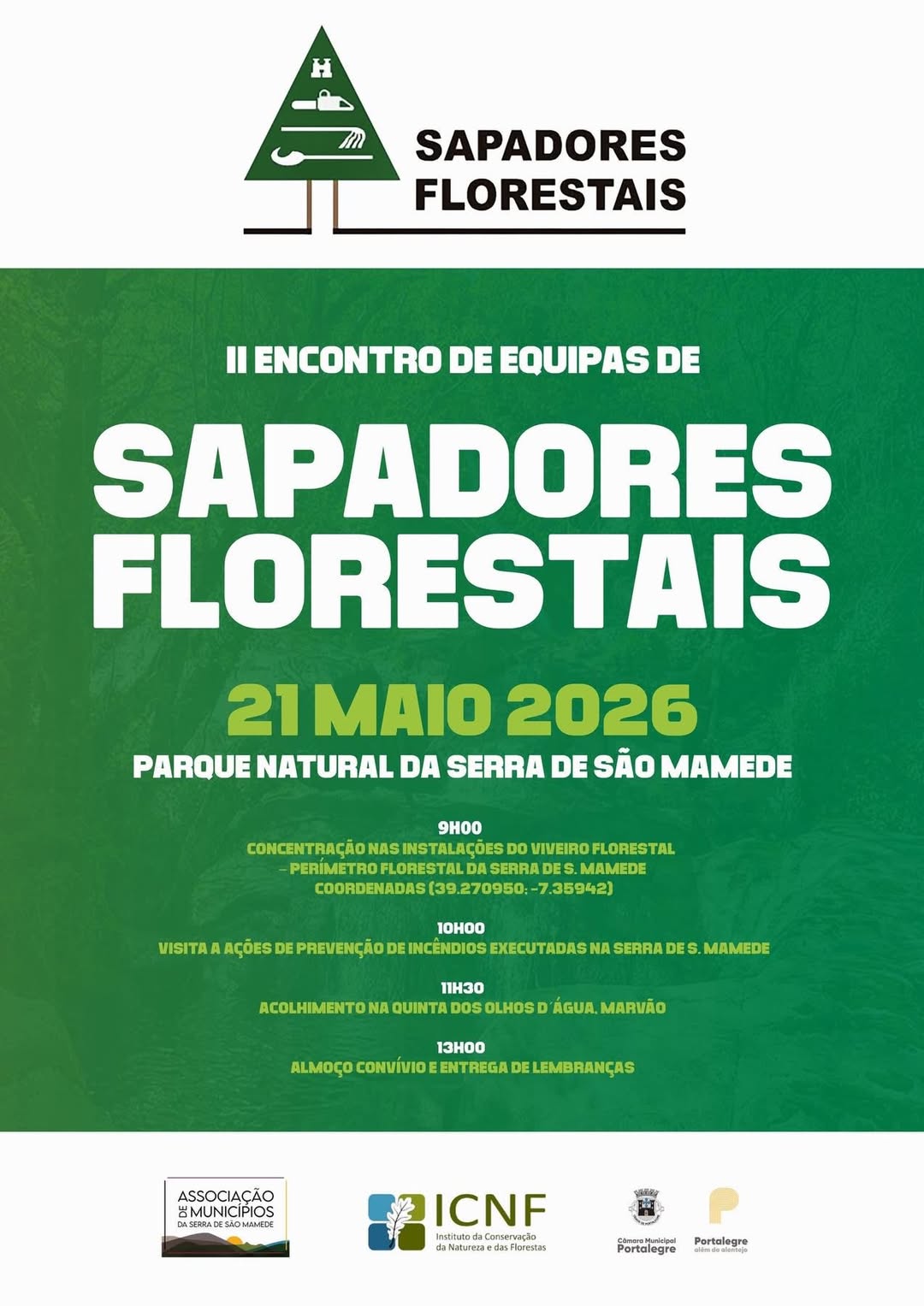 II Encontro de Equipas de Sapadores Florestais

Amanhã, 21 de maio, no Parque Na…