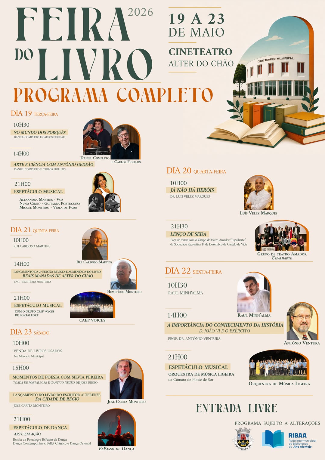 𝑭𝒆𝒊𝒓𝒂 𝒅𝒐 𝑳𝒊𝒗𝒓𝒐 𝟐𝟎𝟐𝟔

 Venha visitar-nos até  sábado dia 23 de maio.
das 9h00 às…
