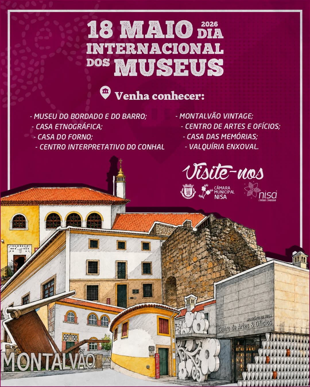 Hoje assinala-se o 𝐃𝐢𝐚 𝐈𝐧𝐭𝐞𝐫𝐧𝐚𝐜𝐢𝐨𝐧𝐚𝐥 𝐝𝐨𝐬 𝐌𝐮𝐬𝐞𝐮𝐬
Pelo concelho de Nisa, há muit… Hoje assinala-se o 𝐃𝐢𝐚 𝐈𝐧𝐭𝐞𝐫𝐧𝐚𝐜𝐢𝐨𝐧𝐚𝐥 𝐝𝐨𝐬 𝐌𝐮𝐬𝐞𝐮𝐬
Pelo concelho de Nisa, há muit…