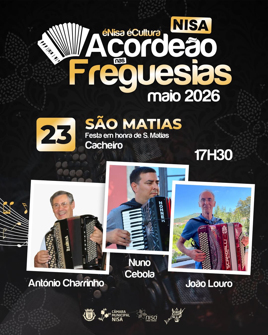 Este fim de semana há Acordeão na Freguesia de 𝐒𝐚̃𝐨 𝐌𝐚𝐭𝐢𝐚𝐬!
Marque já na sua … Este fim de semana há Acordeão na Freguesia de 𝐒𝐚̃𝐨 𝐌𝐚𝐭𝐢𝐚𝐬!
Marque já na sua …