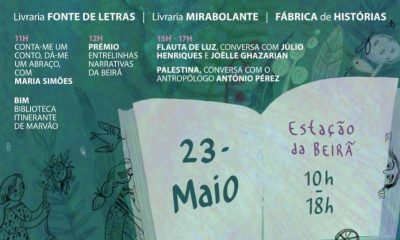 Entrelinhas – Festival do Livro e Narrativas da Beirã
 23 de maio (sábado)
 10h…