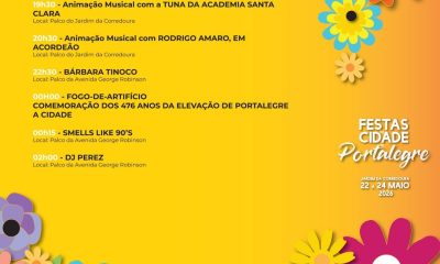 As Festas da Cidade de Portalegre 2026 estão a chegar! 

 No dia 22 de maio, o g…
