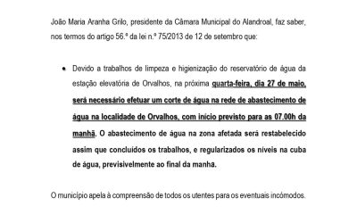 Corte de Água 
 27 de maio 
Orvalhos

#CorteDeAgua
#aldeiadosmarmelos
#orvalhos