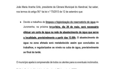 Corte de Água 
 26 de maio 
Juromenha 

#CorteDeAgua
#Juromenha