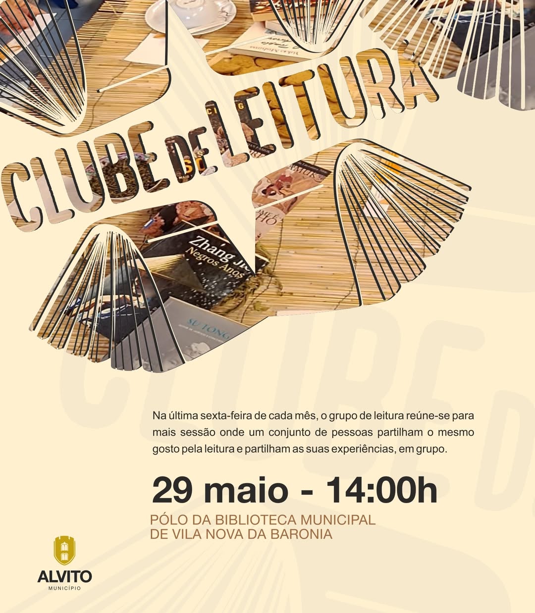 Clube de leitura

Dia 29 de maio reúna-se à volta dos livros e troque experiênci…