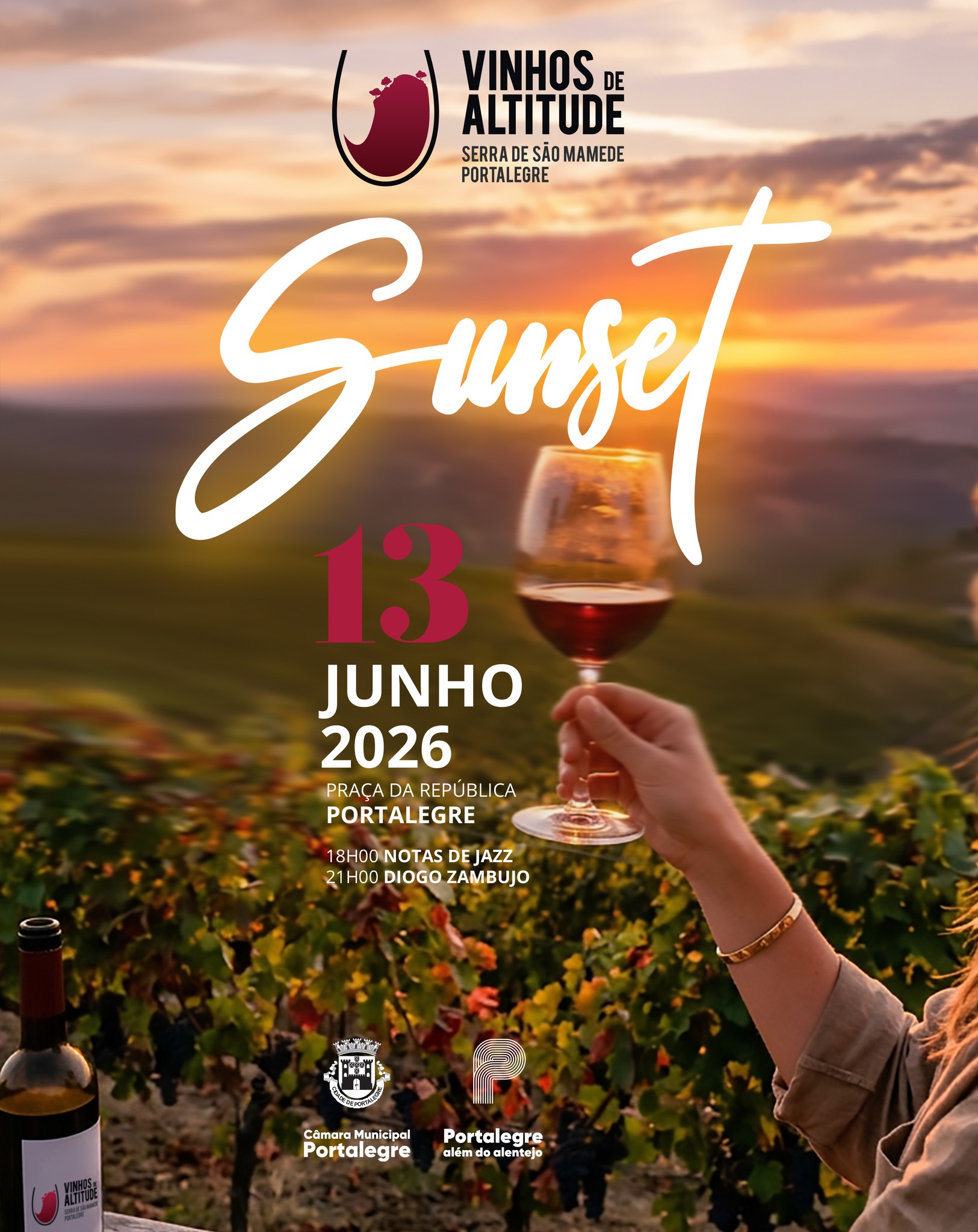 A 13 de junho, Portalegre estará a promover os Vinhos de Altitude da Serra de Sã…