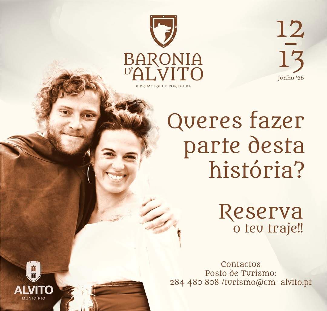 Baronia D’Alvito 

Quer fazer parte da história?

O Município de Alvito disponib…