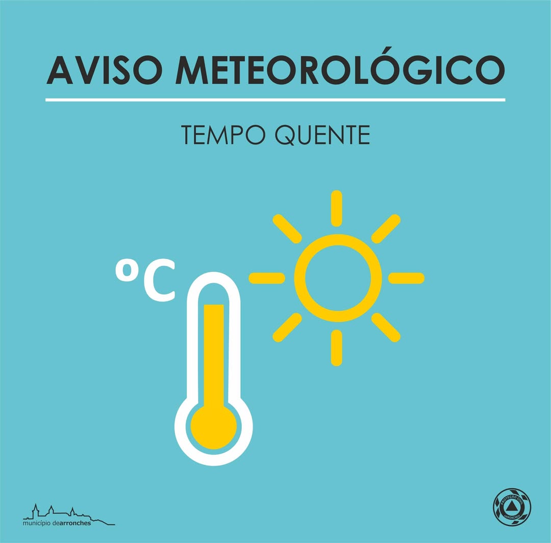 AVISO METEOROLÓGICO – ALERTA AMARELO

TEMPO QUENTE

Conforme comunicado pela Aut…