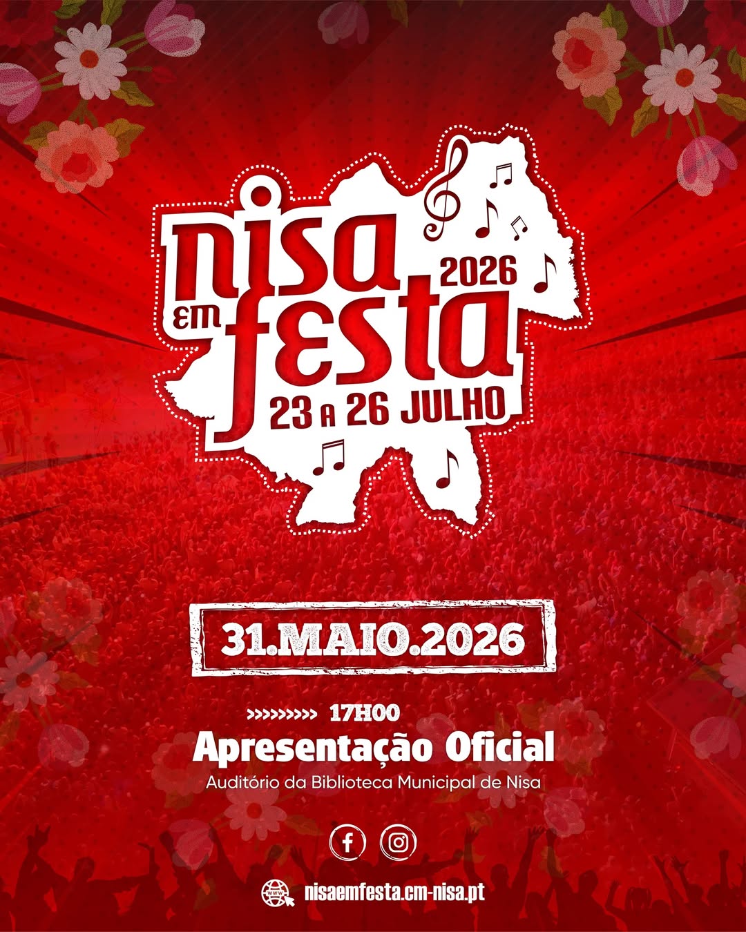 𝐀𝐩𝐫𝐞𝐬𝐞𝐧𝐭𝐚𝐜̧𝐚̃𝐨 𝐎𝐟𝐢𝐜𝐢𝐚𝐥 𝐝𝐨 𝐍𝐢𝐬𝐚 𝐞𝐦 𝐅𝐞𝐬𝐭𝐚 𝟐𝟎𝟐𝟔
A apresentação oficial do “Nis… 𝐀𝐩𝐫𝐞𝐬𝐞𝐧𝐭𝐚𝐜̧𝐚̃𝐨 𝐎𝐟𝐢𝐜𝐢𝐚𝐥 𝐝𝐨 𝐍𝐢𝐬𝐚 𝐞𝐦 𝐅𝐞𝐬𝐭𝐚 𝟐𝟎𝟐𝟔
A apresentação oficial do “Nis…