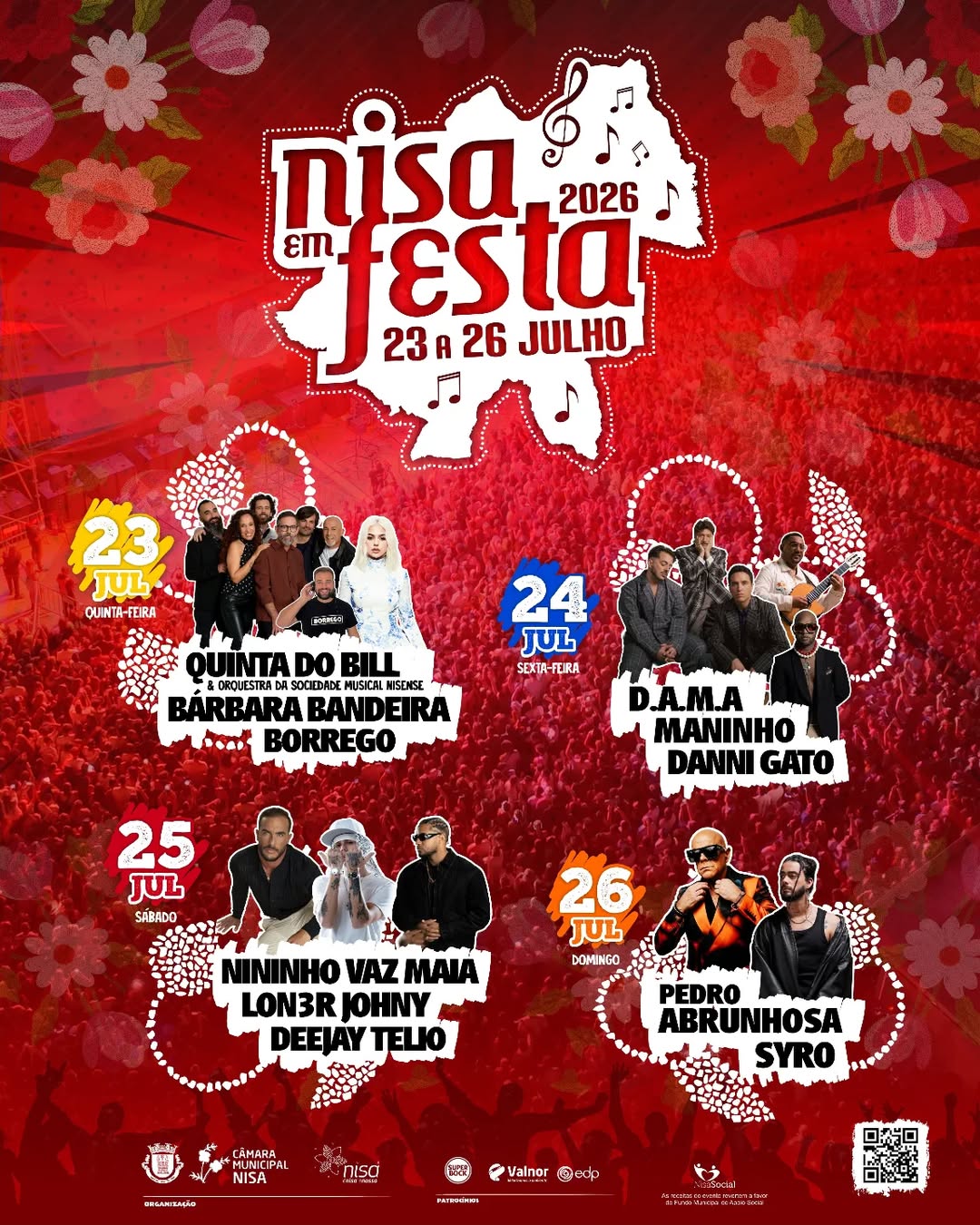 Está oficialmente apresentado o cartaz do Nisa em Festa 2026!
Prepare-se para… Está oficialmente apresentado o cartaz do Nisa em Festa 2026!
Prepare-se para…