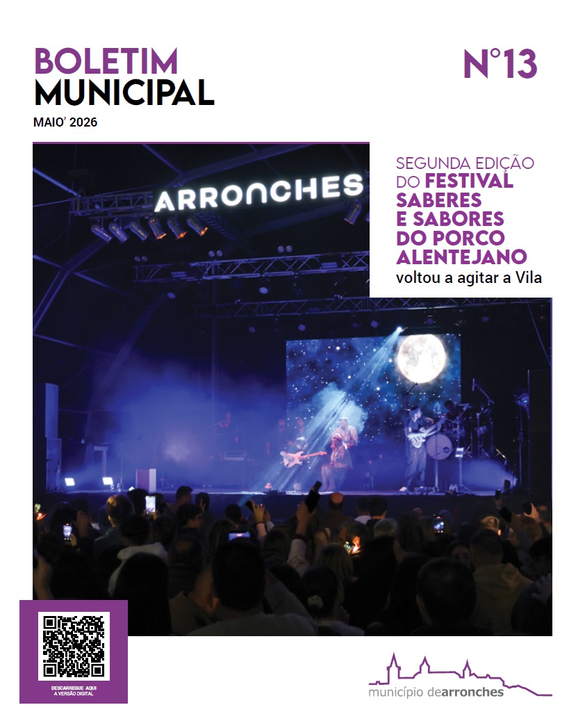 BOLETIM MUNICIPAL N.º 13 | MAIO DE 2026

Disponível no site do Município de Arro…