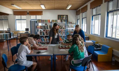 Alunos descobrem autores portugueses em atividade dinâmica promovida pela Bibli…