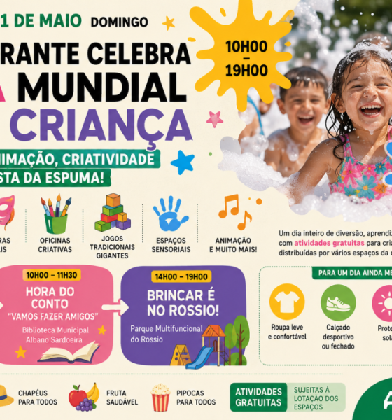 Amarante celebra Dia Mundial da Criança com animação, criatividade e festa da espuma