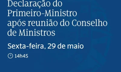 Assista à transmissão em direto da Declaração do Primeiro-Ministro após o Consel…