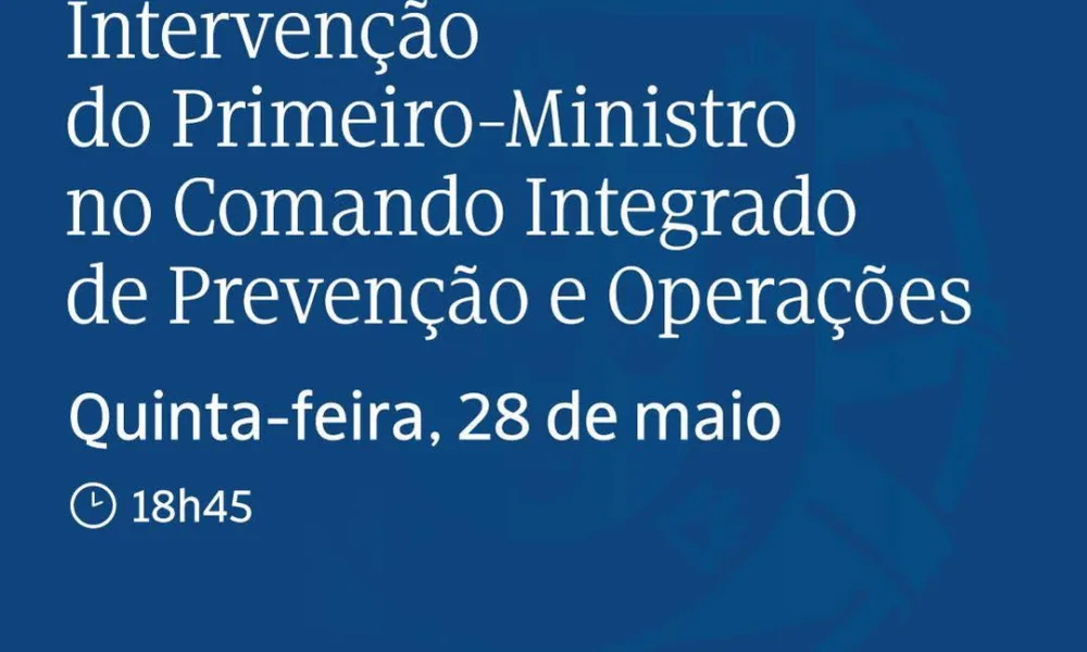 Assista à transmissão em direto da intervenção Intervenção do Primeiro-Ministro …