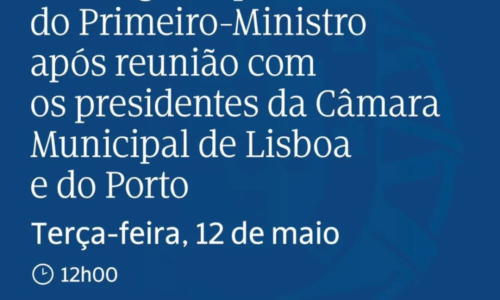 Assista à transmissão em direto do Briefing à imprensa do Primeiro-Ministro após…