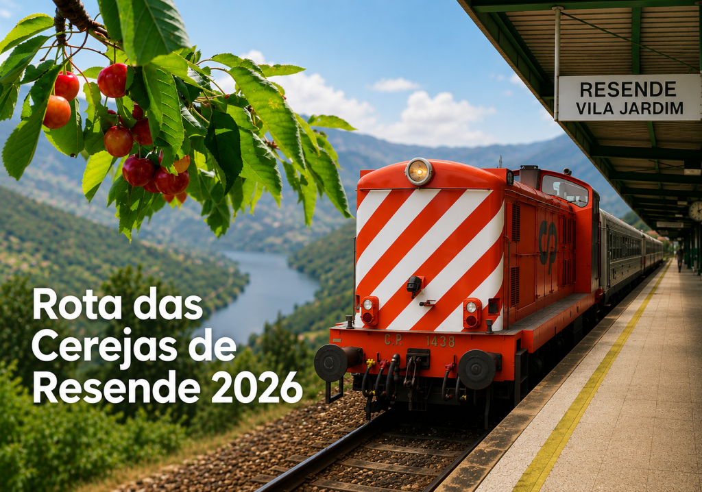 CP lança Rota das Cerejas de Resende: viagem de comboio com almoço, visitas e Festival da Cereja