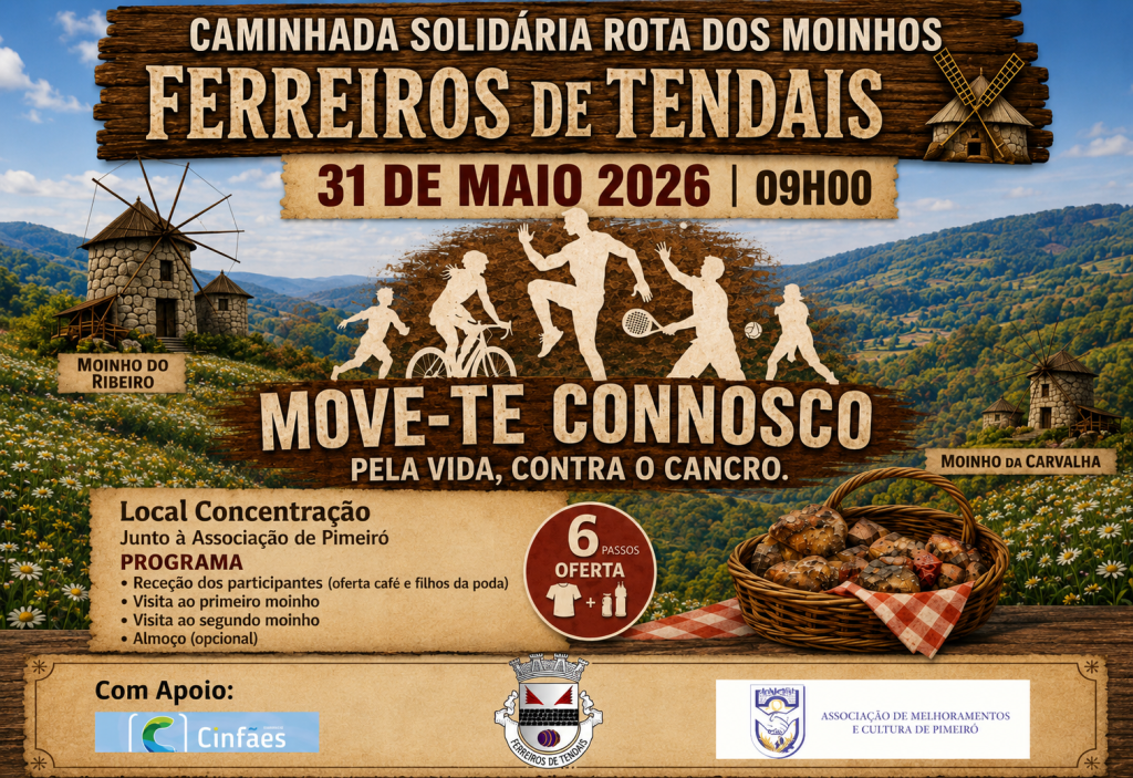 Caminhada solidária percorre Rota dos Moinhos em Ferreiros de Tendais