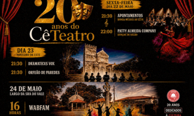 CêTeatro celebra 20 anos com programa de três dias em Cête (Paredes)