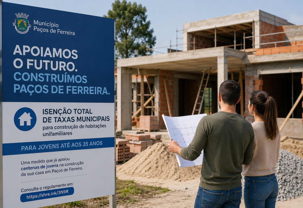Centenas de jovens já beneficiaram da isenção de taxas para construir casa em Paços de Ferreira