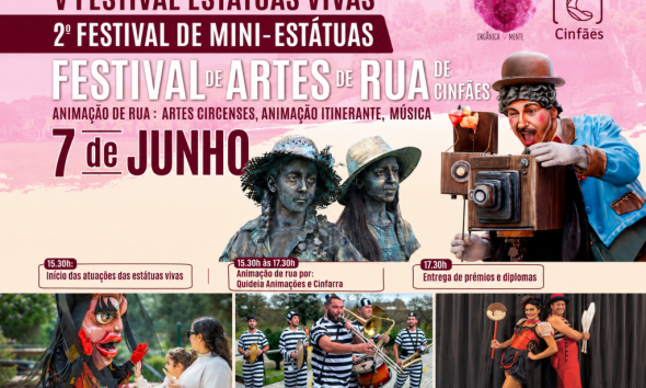 Cinfães transforma-se num palco ao ar livre com regresso do Festival de Estátuas Vivas