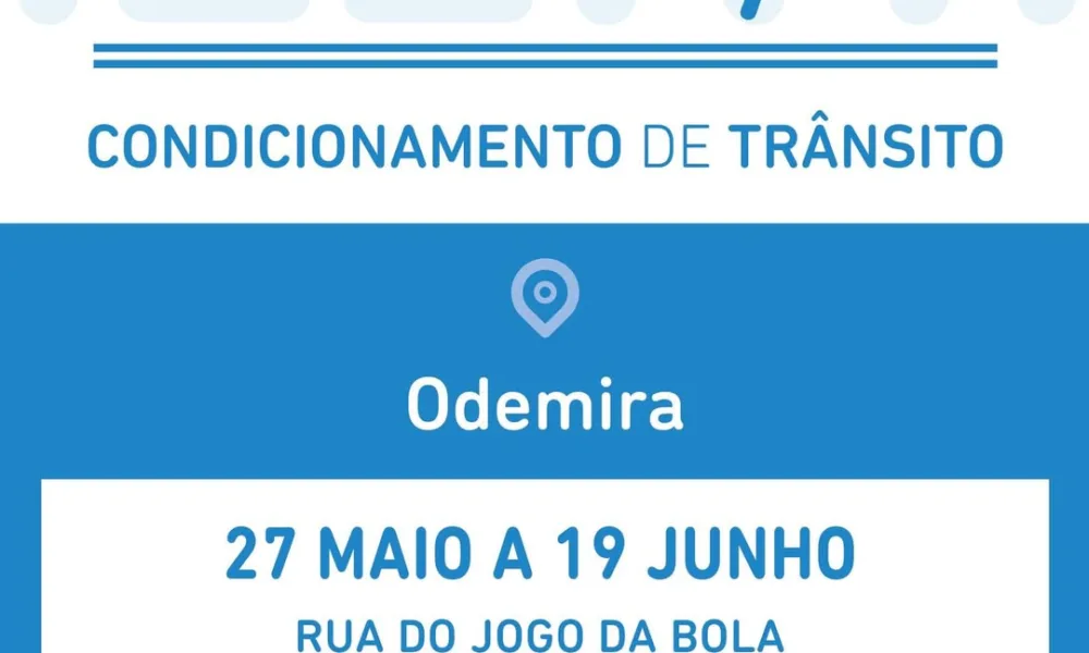 Condicionamento de Trânsito

O Município de Odemira informa que, no âmbito da e…