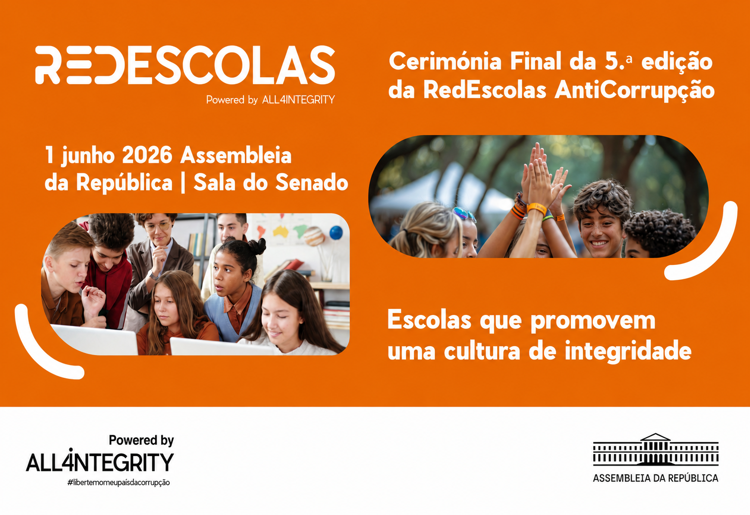 Escolas da região do Tâmega e Sousa participam na cerimónia final da RedEscolas AntiCorrupção na Assembleia da República
