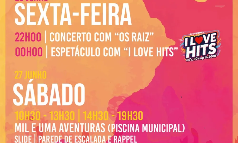 FIM DE SEMANA DA JUVENTUDE 2026 | 26 E 27 JUNHO | LARGO DE SÃO JOÃO
26 JUNHO | S…